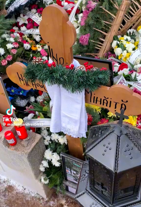 Armando și Mihai au fost conduși pe ultimul drum. Foto: TikTok