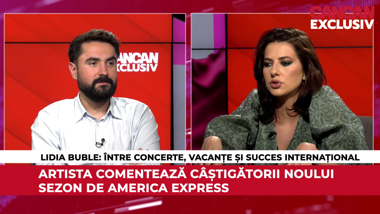 Lidia Buble este invitată în cea mai recentă ediție a emisiunii CANCAN EXCLUSIV (Foto: captură video)
