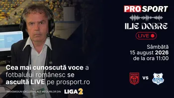 Ilie Dobre comentează LIVE pe ProSport.ro meciul C.S. Dinamo București – Metalul Buzău, sâmbătă, 15 august 2026, de la ora 11:00