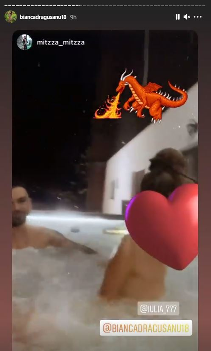 Bianca Drăgușanu, momente de răsfăț într-un jacuzzi alături de un bărbat? Cine este musculosul care apare pe filmarea în care este etichetată diva | VIDEO