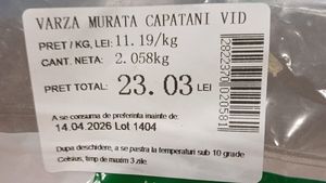 Mănânci varză murată din supermarket? Ce conține, de fapt + reacția Asociației pentru Protecția Consumatorilor din România