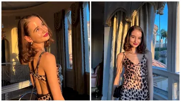 Cum s-a filmat Irina Columbeanu înainte să ajungă în România, la tatăl ei. Imaginile s-au viralizat rapid: ”Mini Monica Gabor!”