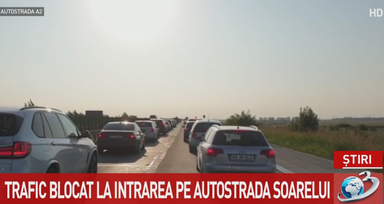 Cum arată traficul pe Autostrada Soarelui. Imagini realizate în această dimineață, la ora 08:11
