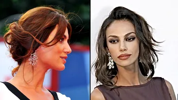 Catrinel Menghia o copiaza pe Madalina Ghenea pana la cele mai mici detalii! A purtat aceeasi rochie, cercei similari, coafura asemanatoare si ii imita pana si gesturile