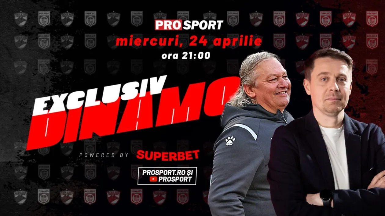 EXCLUSIV DINAMO, miercuri, de la ora 21. Invitat Dănuț Lupu, fost jucător în „Ștefan cel Mare” și oficial al CS Dinamo, în prezent team-manager la ACS FC Dinamo