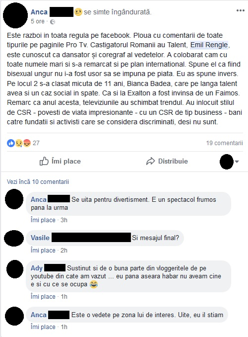 Nu merita să câștige Emil Rengle “Românii au talent” 2018?! Declarații acide din timpul scandalului