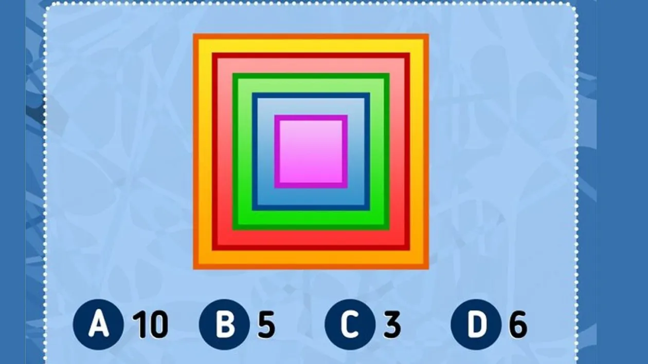 TEST IQ | Câte pătrate sunt în total?
