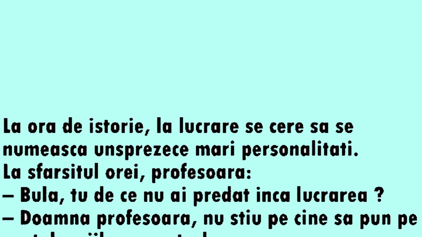 BANC | Bulă și cele 11 mari personalități din istoria României