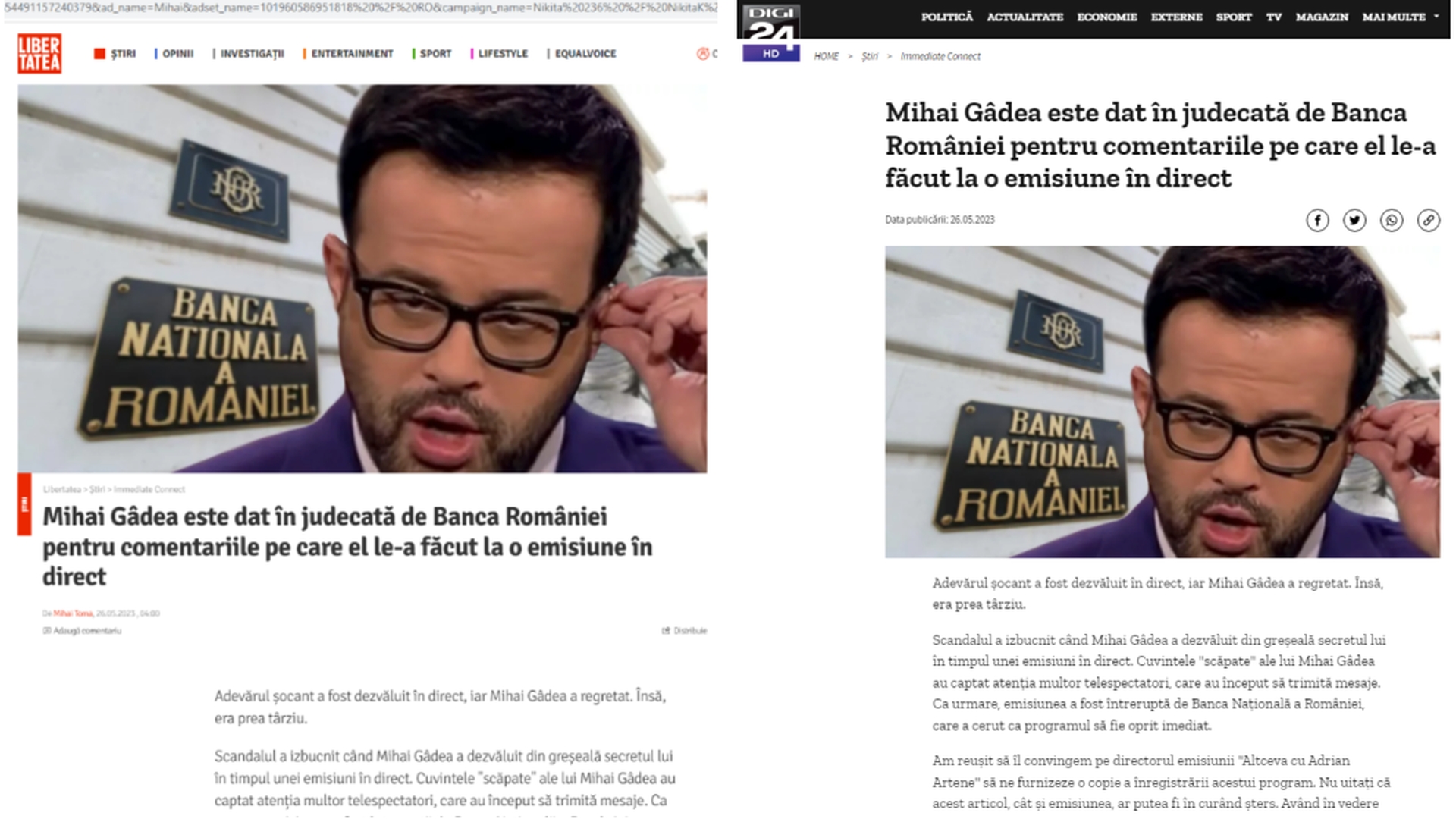 Înșelătoria de cea mai joasă speță care circulă în mediul online. Numele lui Mihai Gâdea este implicat, dar nu este singurul