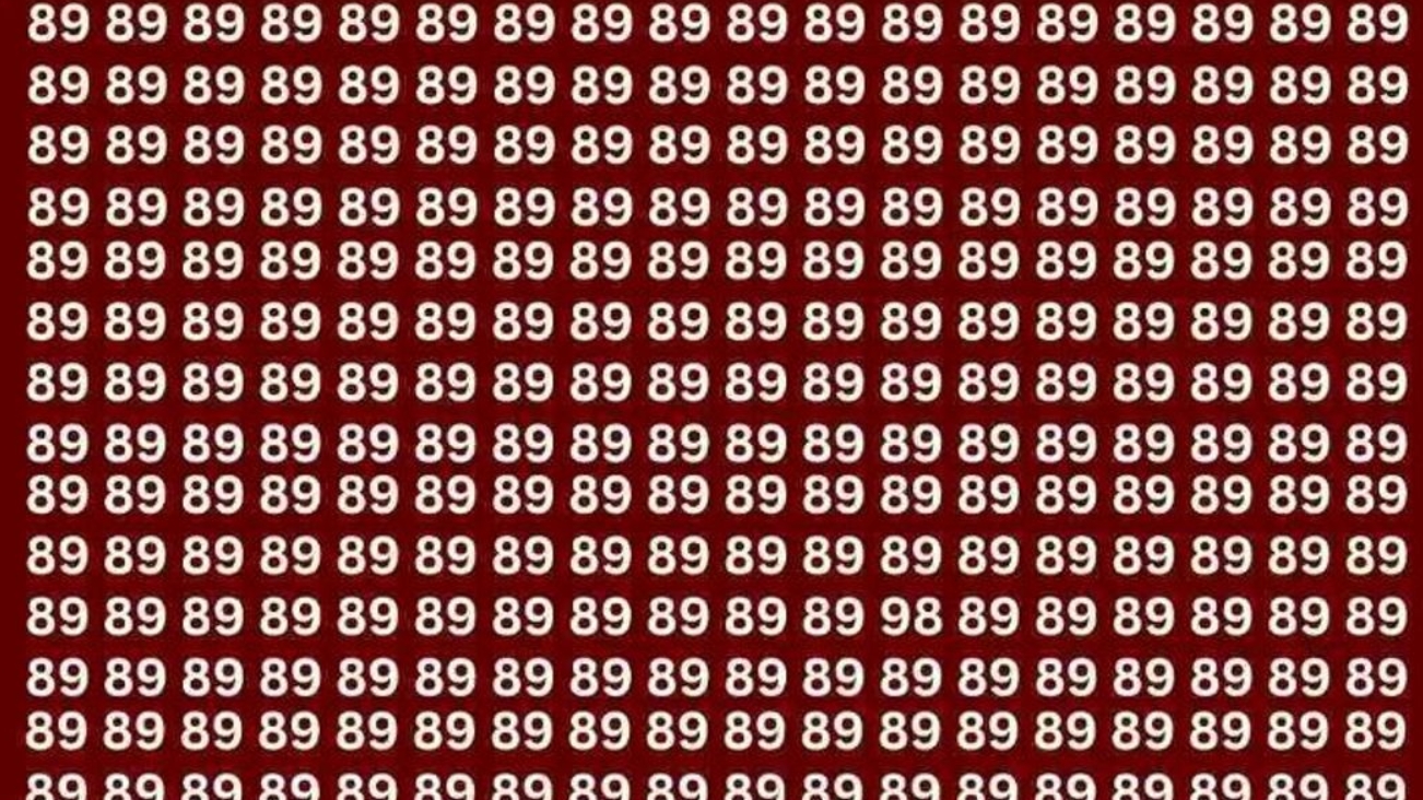 Iluzia optică ce te va pune pe gânduri | Ai doar 5 secunde la dispoziție să găsești numărul 98