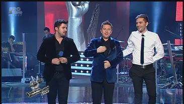 Cristi Nistor şi Dragoş Chircu au frânt inimi cu piesa Corazon Espinado la Vocea României!