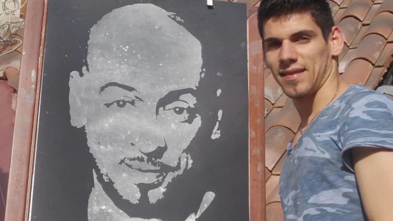 Un pusti din Calarasi i-a pictat pe Brenciu, pe Delia si pe Connect-R cu faina si praf de stele! Vezi aici operele tanarului!