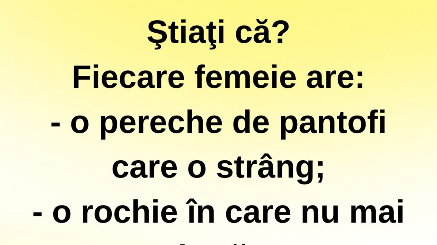 BANC | Ce are fiecare femeie