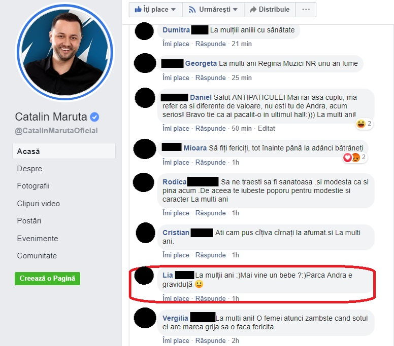 Cătălin Măruță, surpriză romantică pentru soția lui! “Andra e graviduță :) ”