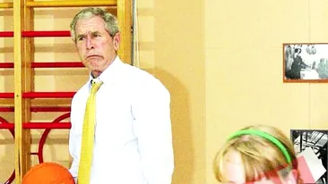 Bush a jucat baschet cu elevii irlandezi