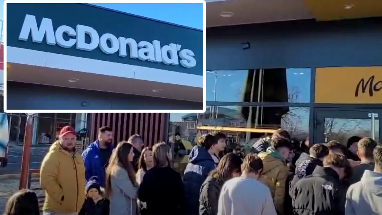 Imaginile virale ale sfârșitului de an în România! Ce s-a întâmplat la deschiderea primului McDonald's din Botoșani