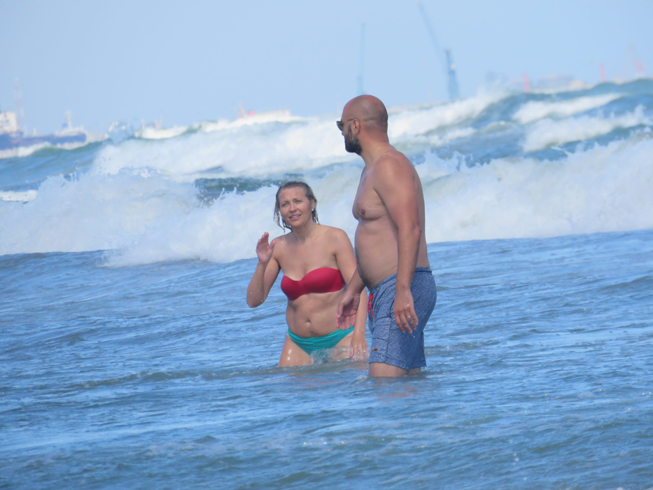 Mirela Vaida și soțul s-au aventurat în mare