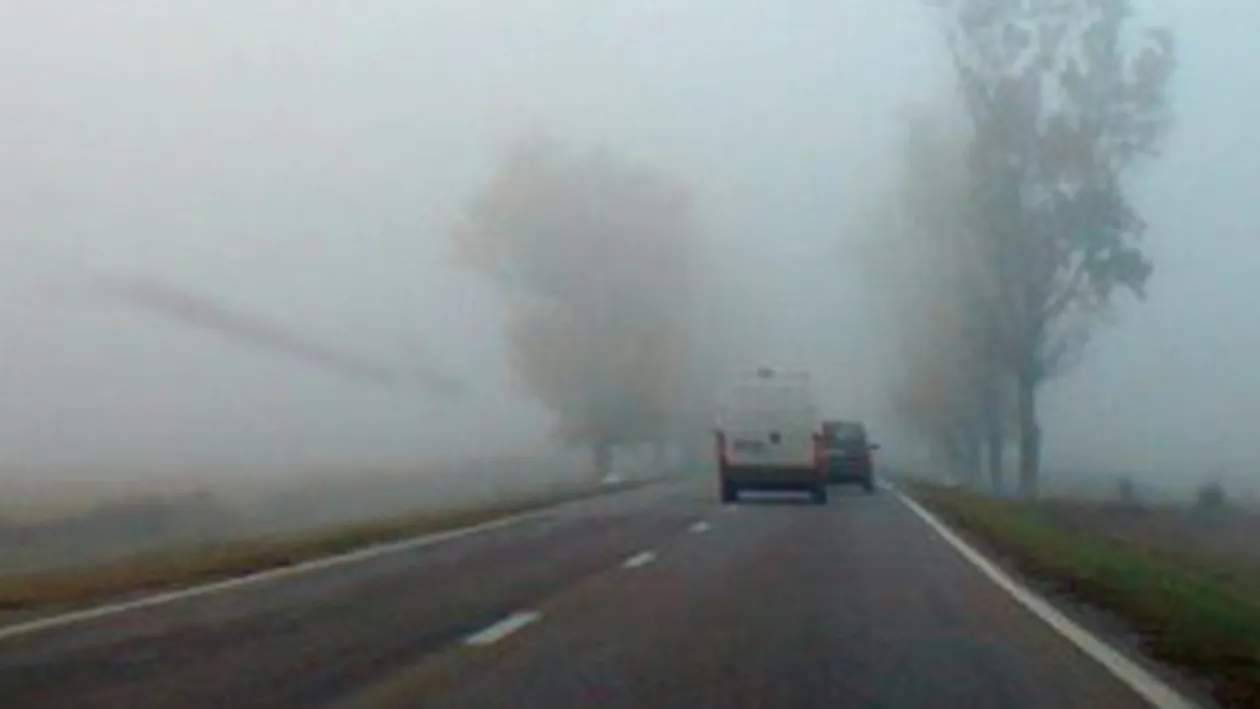Avertizare de ceata in judetele Cluj, Sibiu, Brasov, Mures, Covasna, Harghita si Alba