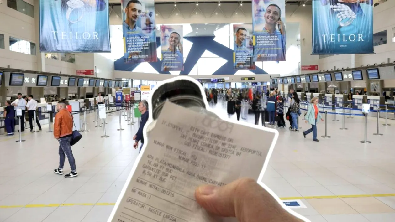 Cât a ajuns să coste o sticlă cu apă la 0,5 l în Aeroportul Otopeni, la finalul lunii octombrie 2025