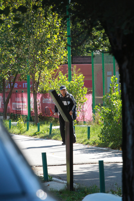 Cristian Tudor Popescu, în timp ce se îndrepta spre parcul Herăstrău