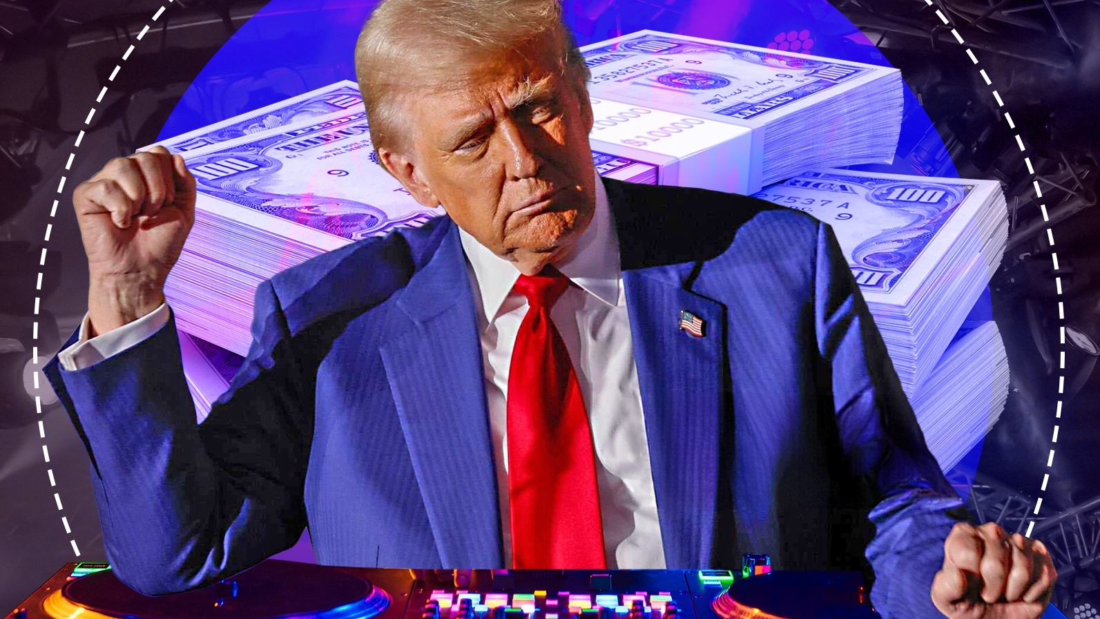 Petrecere exclusivistă la Mar-a-Lago: Cât i-a costat pe invitați să petreacă de Crăciun cu Donald Trump în rol de DJ!