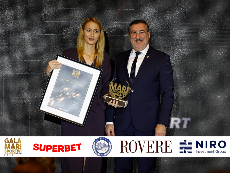 Camelia Potec a fost premiată în cadrul galei ProSport pentru cea mai spectaculoasă ascensiune a unei federații din România.
