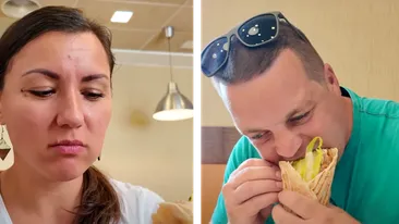 Cum au reacționat doi americani după ce au mâncat șaorma în Sibiu: ”Nu știu ce are în ea, dar...”