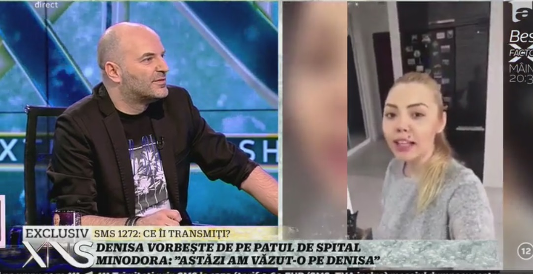 Minodora a răbufnit în platoul lui Capatos, după ce a fost acuzată că îşi face reclamă pe spatele Denisei