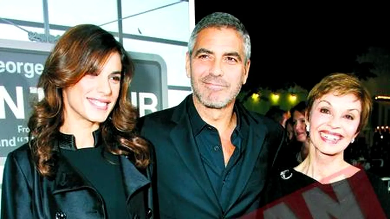 Clooney, cu mamica la premiera