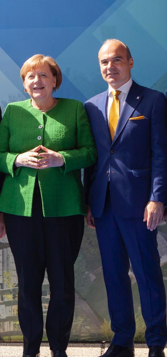 Rareș Bogdan, întrevedere cu Angela Merkel la Sibiu: „Locul nostru este în prima linie”