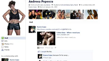 VIDEO Andreea Popescu primeste dedicatii pe Facebook! Vezi de la cine!