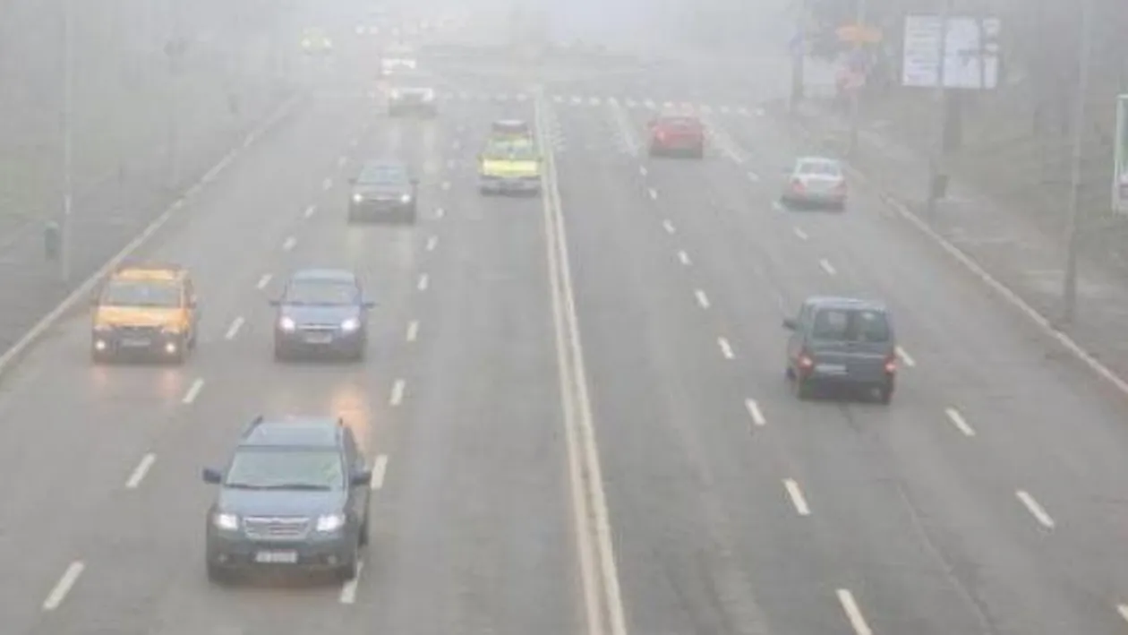 Circulatie ingreunata in Bucuresti si 19 judete ale tarii, din cauza cetii! Avertizarea meteorologilor