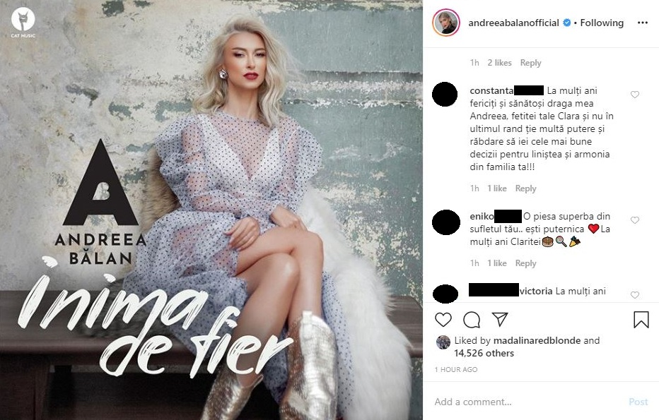 Andreea Bălan, mesaj copleșitor de ziua fiicei sale: “Cea de-a doua minune a mea, dar și când inima mi s-a oprit pentru câteva secunde”