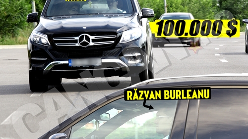 RĂZVAN BURLEANU profită din plin de avantajele funcţiei. La cumpărături cu iubita şi Mercedesul de 100.000 $ de la FRF!