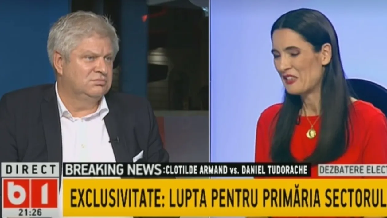 Confruntare directă pentru primăria Sectorului 1. Dan Tudorache dă de pământ cu  Clotilde Armand: „Fiecare politician are un schelet în dulap. Dvs. aveți?”