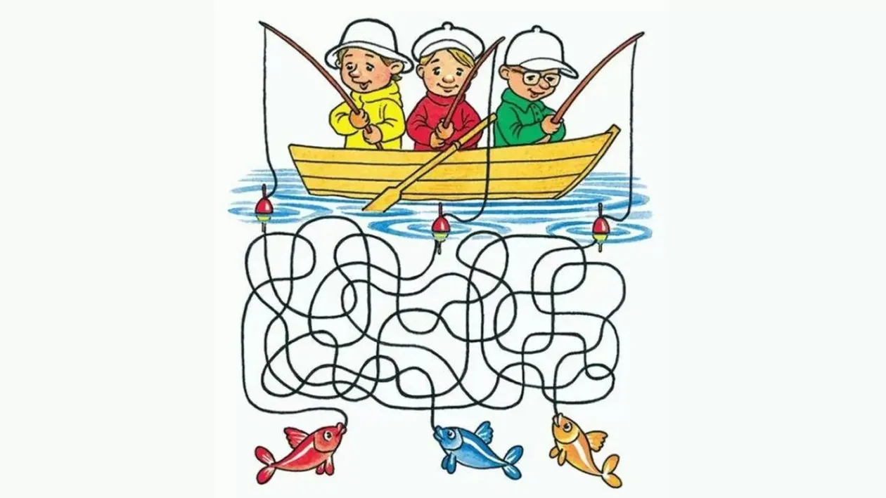 TEST IQ | Care dintre cei 3 pescari va prinde peștișorul de aur?