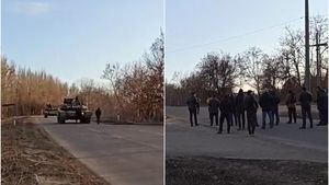 Imagini virale | Momentul în care un soldat rus se predă, cu tot cu tanc, în fața ucrainenilor. Ce le-a cerut