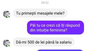 BANC | "Dă-mi 500 de lei până la salariu!"