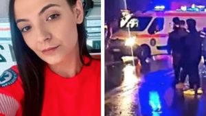 Ea e Alexandra, asistenta care a intervenit în accidentul mortal din Trivale. Se afla în timpul liber