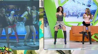 Roxana Vancea si Andreea D. te invata sa dansezi pe "Ai se eu te pego"! VIDEO INTERZIS MINORILOR!