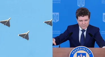 Nicușor Dan a anunțat că drona a fost doborâtă de un avion F-16: ”A putut să tragă de sus în jos”