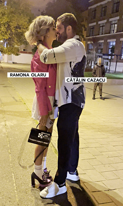 Cătălin Cazacu și Ramona Olaru, surprinși de paparazzi CANCAN.RO, pe vremea când încă erau împreună (Foto: CANCAN.RO)