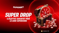 (P) Azi e Super Drop cu câștig garantat la Super Spin, exclusiv la Superbet