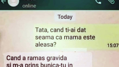BANC | "Tată, când ți-ai dat seama că mama e aleasa?"