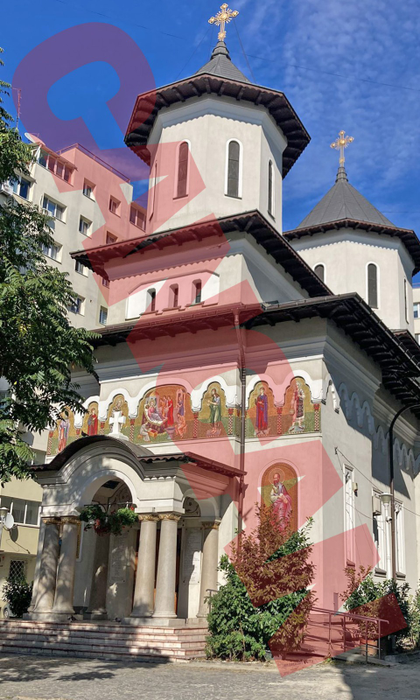 Biserica unde Laurențiu Reghecampf și Corina Caciuc și-au botezat fiul (sursa: CANCAN.RO)