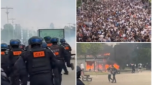 Revolte în Franța după ce poliția a împușcat un tânăr de 17 ani. Președintele Macron petrecea cu Elton John în acest timp