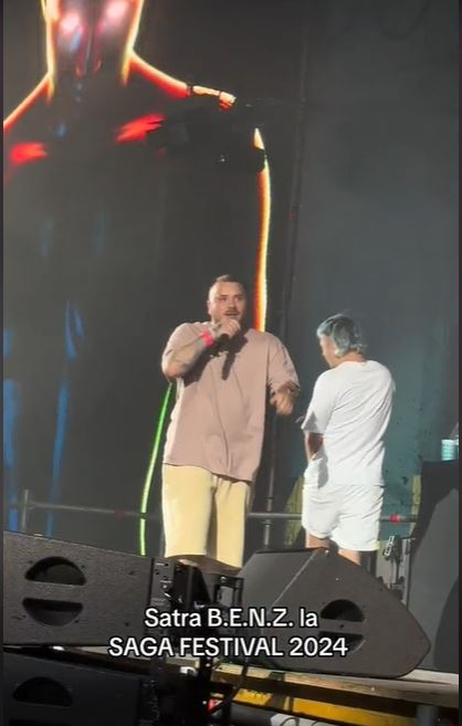 „Echipament” LIDL pe scena Saga! Cum au reacţionat tinerii când l-au văzut pe solistul Şatra Benz?