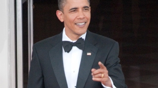 Obama, pictat cu cacao!