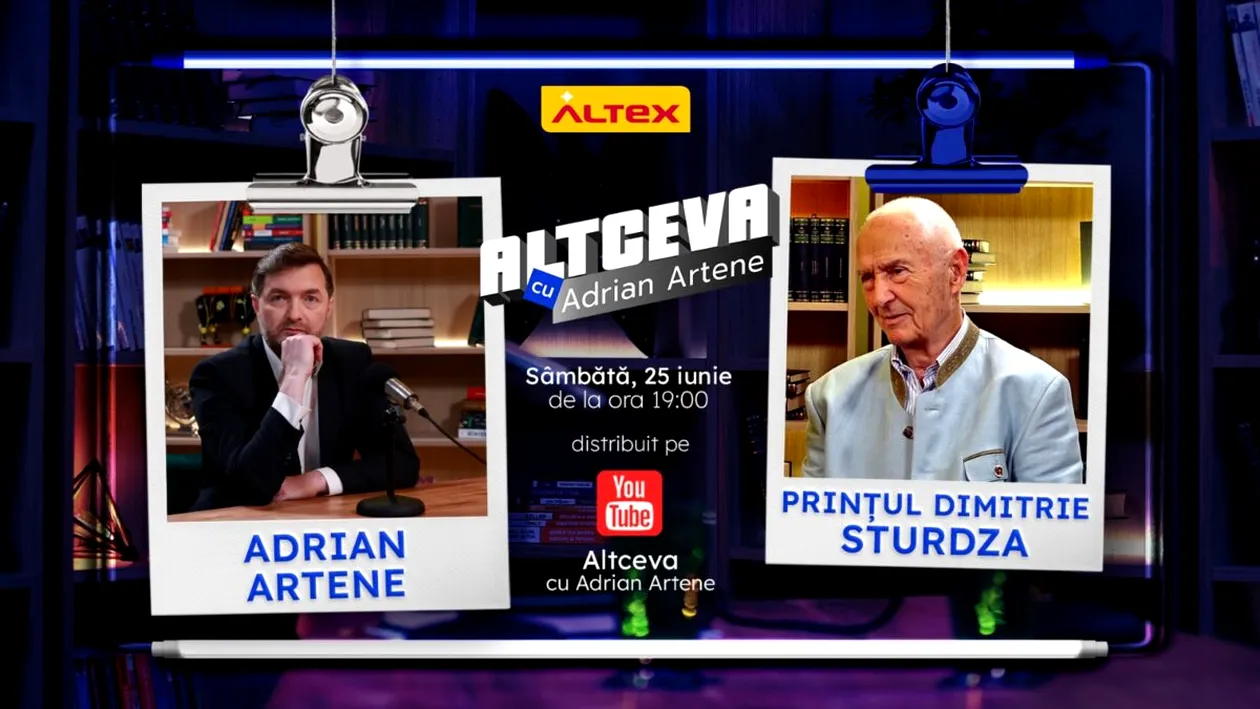 Prințul Dimitrie Sturdza este invitat la podcastul ALTCEVA cu Adrian Artene