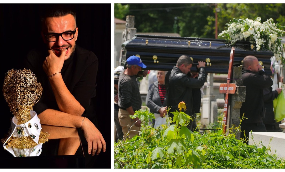 Apariție bizară în cimitir, cu doar câteva minute înainte ca sicriul lui Răzvan Ciobanu să ajungă la groapă